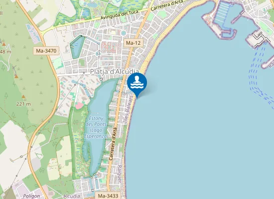 Map of PLAYA PORT D'ALC?DIA PM4