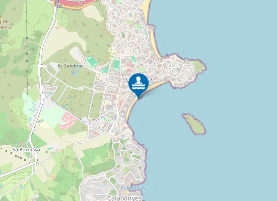 Map of PLAYA MAGALUF PM3