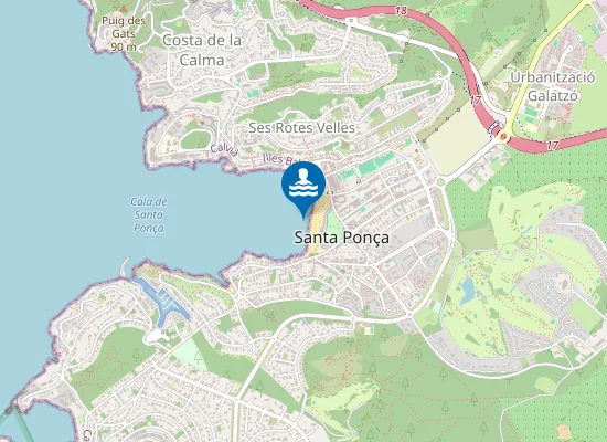 Map of PLAYA SANTA PON?A PM1