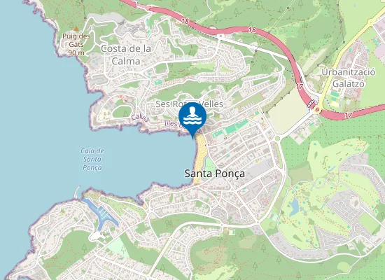 Map of PLAYA SANTA PON?A PM2