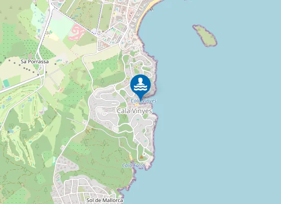 Map of PLAYA CALA VINYES PM1