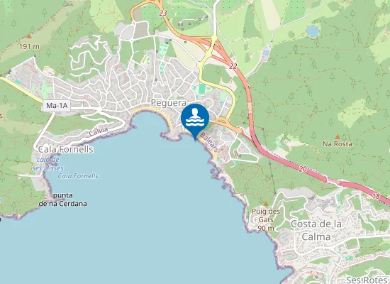 Map of PLAYA TOR PM1