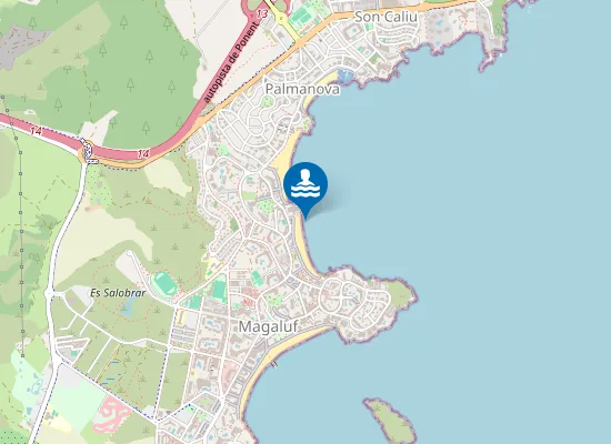 Map of PLAYA SON MATIES PM2