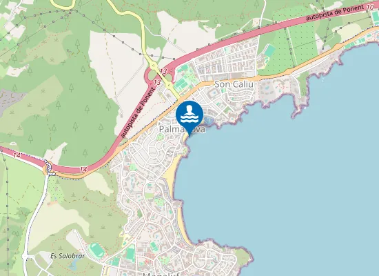 Map of PLAYA DE PALMA NOVA PM4