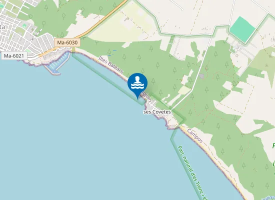 Map of PLAYA SES COVETES PM1