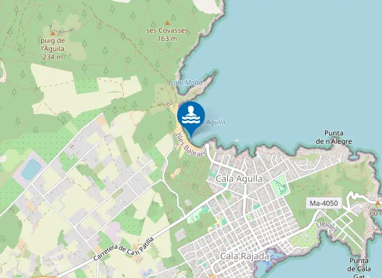Map of PLAYA CALA AGULLA PM1