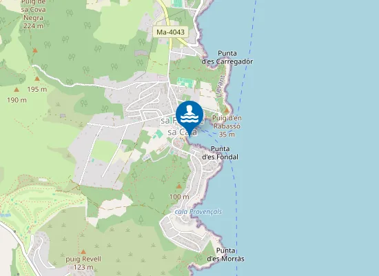 Map of PLAYA FONT DE SA CALA PM1