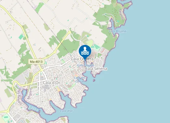 Map of PLAYA CALA FERRERA PM1