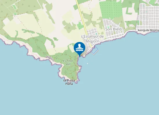 Map of PLAYA S'ESTANYOL PM1