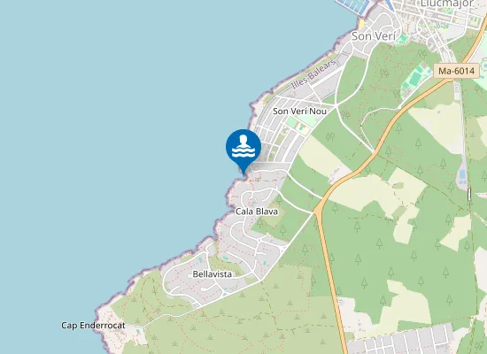 Map of PLAYA CALA BLAVA PM1