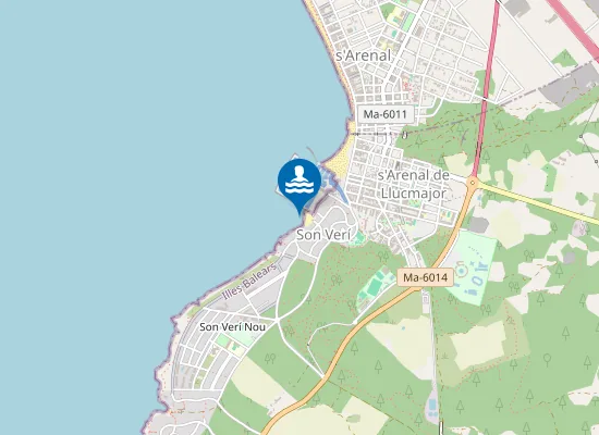 Map of PLAYA CAL? DE SANT ANTONI PM1