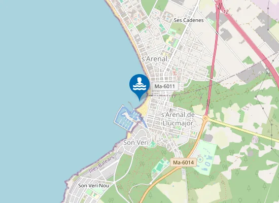 Map of PLAYA S'ARENAL PM1