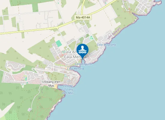 Map of PLAYA CALA ANGUILA PM1