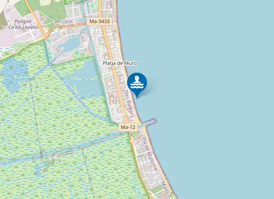 Map of PLAYA DE MURO PM1