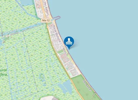 Map of PLAYA DE MURO PM2