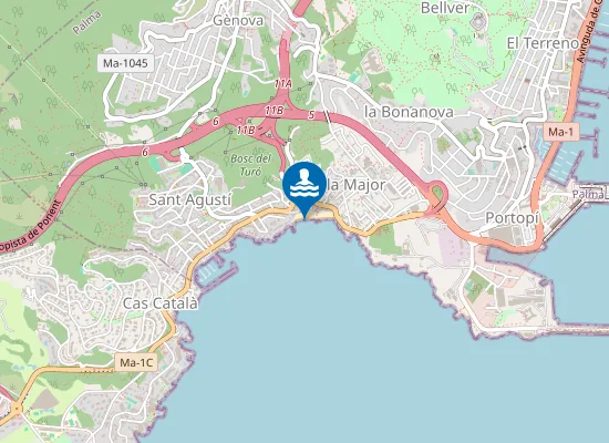 Map of PLAYA CALA MAJOR PM1