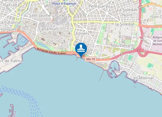 Map of PLAYA CAN PERE ANTONI PM1