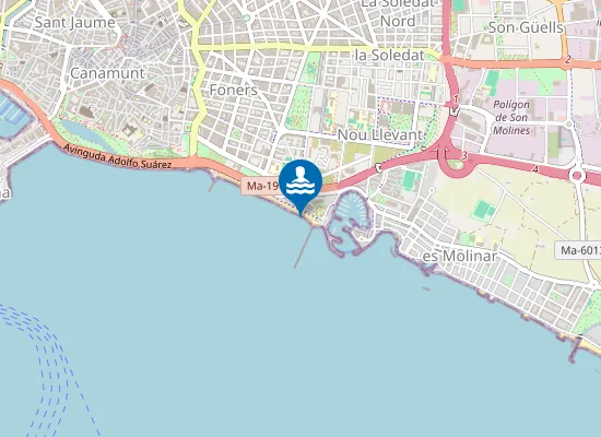 Map of PLAYA CAN PERE ANTONI PM2