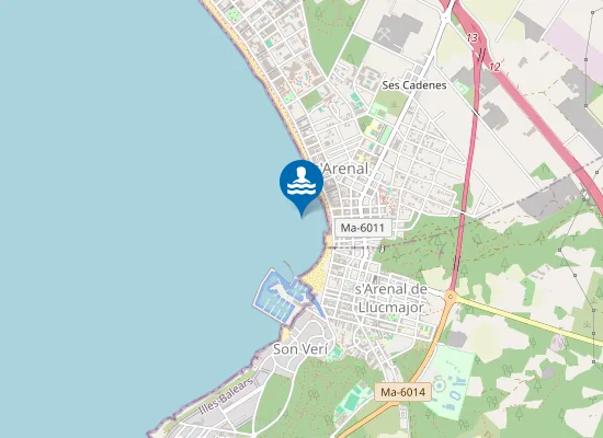 Map of PLAYA DE PALMA PM6