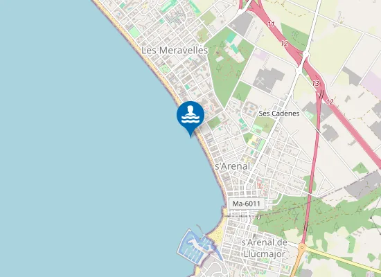 Map of PLAYA DE PALMA PM7