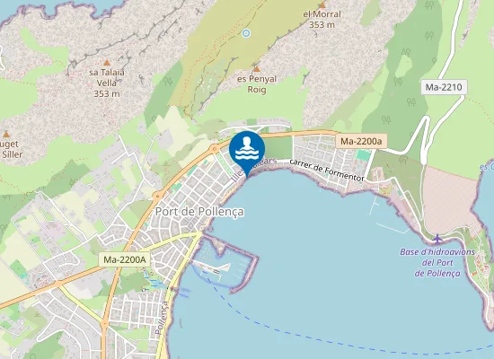 Map of PLAYA D'ALBERCUIX( PORT DE POLLEN?A) PM2