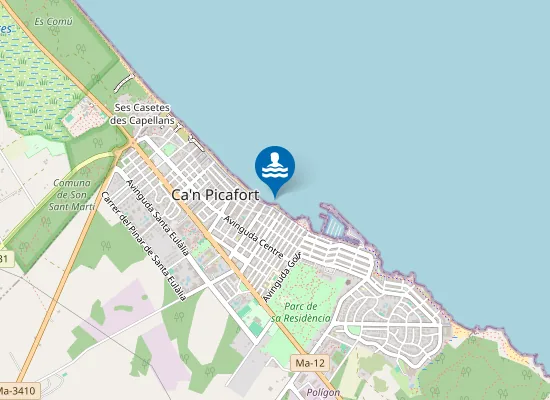 Map of PLAYA CAN PICAFORT PM1