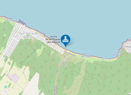 Map of PLAYA SON SERRA PM1