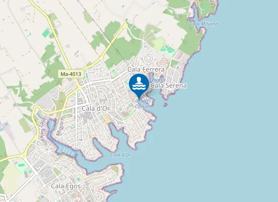 Map of PLAYA CALA ESMERALDA PM1