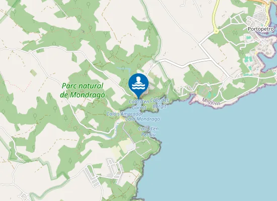 Map of PLAYA CALA MONDRAG? PM1