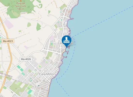 Map of PLAYA CALA BONA PM1