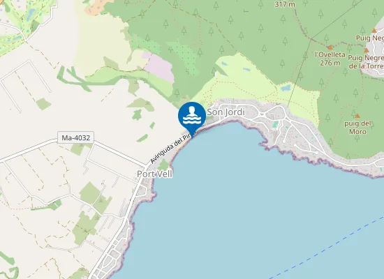 Map of PLAYA ES RIBELL PM1