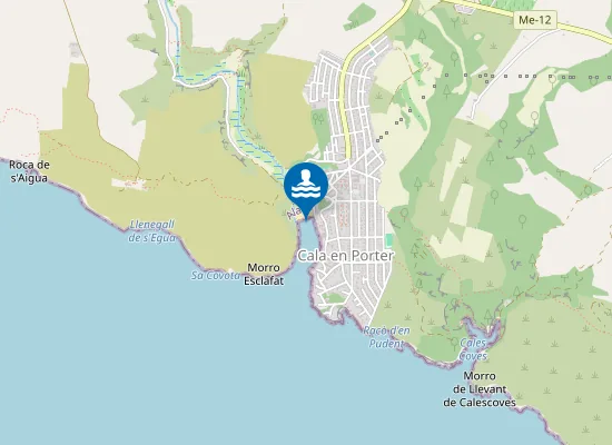 Map of PLAYA CALA EN PORTER PM1