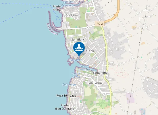 Map of PLAYA SA CALETA PM1