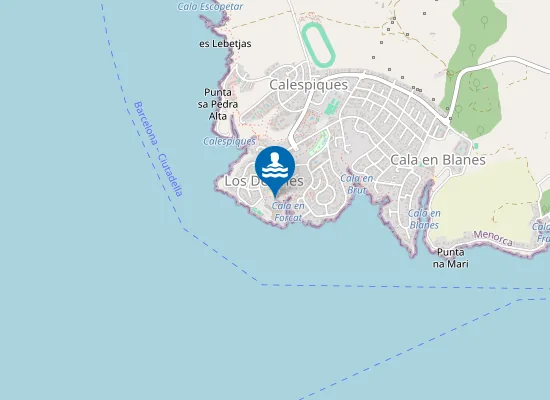 Map of PLAYA CALA EN FORCAT PM1