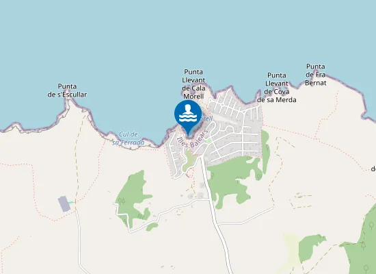 Map of PLAYA CALA MORELL PM1