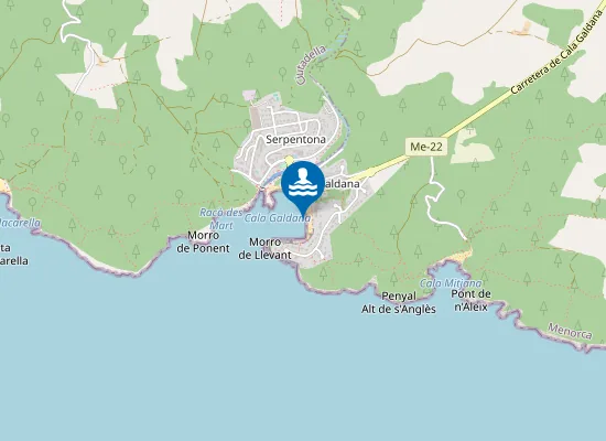 Map of PLAYA CALA GALDANA PM2