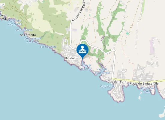 Map of PLAYA CALA BINIDAL? PM1