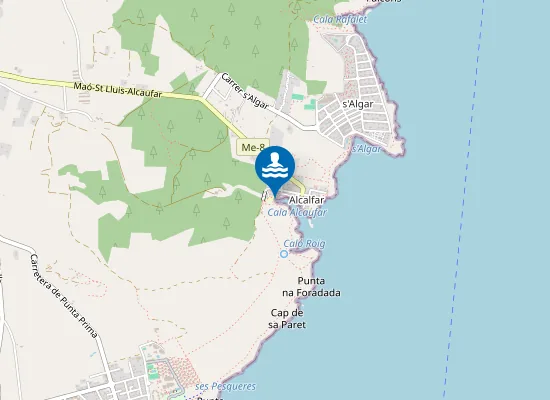 Map of PLAYA CALA ALCAUFAR PM1