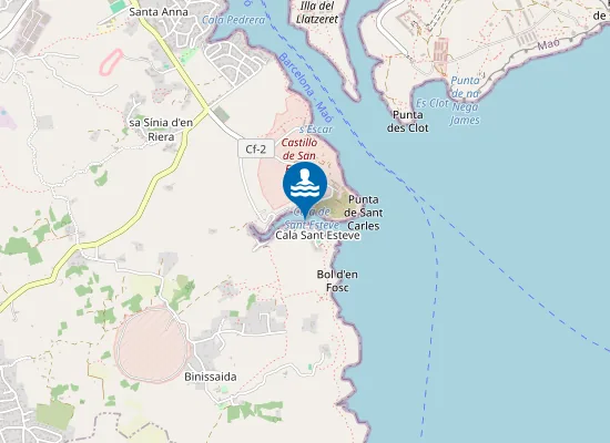 Map of PLAYA SANT ESTEVE PM1