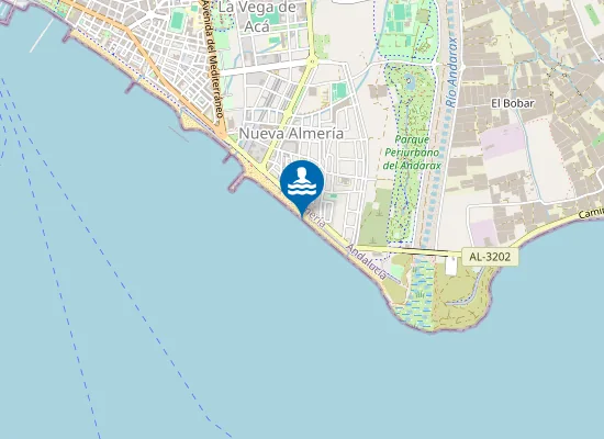 Map of PLAYA NUEVA ALMERIA PM1