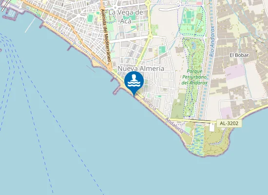 Map of PLAYA NUEVA ALMERIA PM2