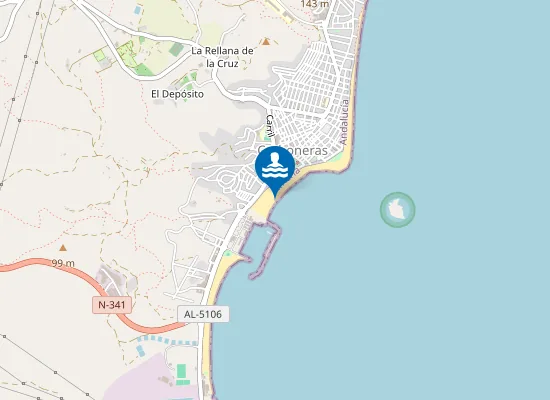 Map of PLAYA LOS BARQUICOS-COCONES PM1