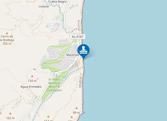 Map of PLAYA CASTILLO DE MACENAS PM1