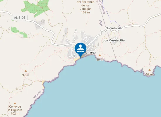 Map of PLAYA AGUAMARGA PM1
