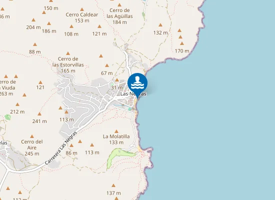 Map of PLAYA LAS NEGRAS PM1