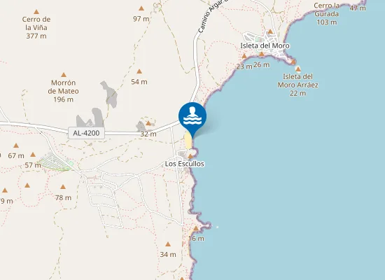 Map of PLAYA LOS ESCULLOS PM1