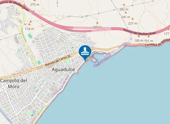 Map of PLAYA AGUADULCE PM1