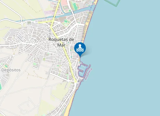 Map of PLAYA ROMANILLAS PM1