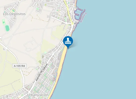 Map of PLAYA LA BAJADILLA PM1