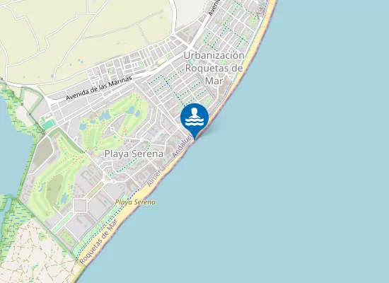 Map of PLAYA DE LA URBANIZACION PLAYA SERENA PM1